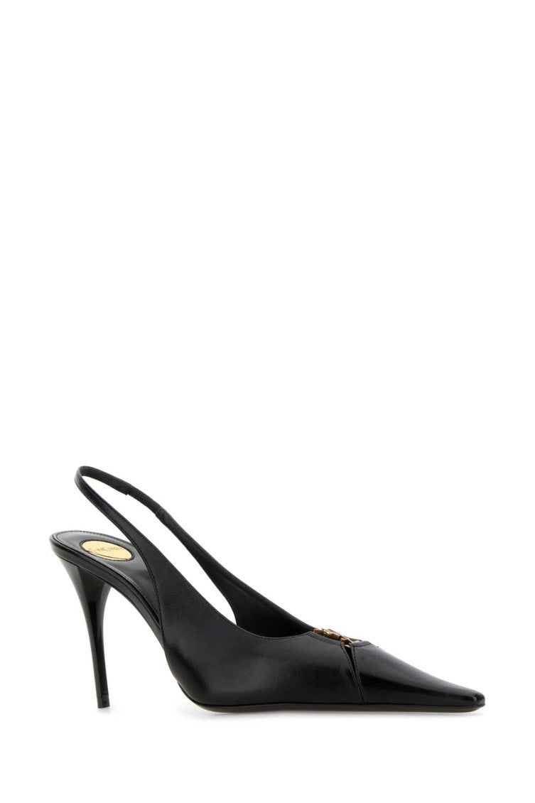 Black Leather Pumps 2