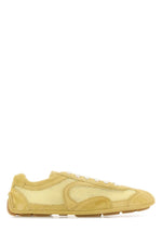 Yellow Lace-up Sneakers 1