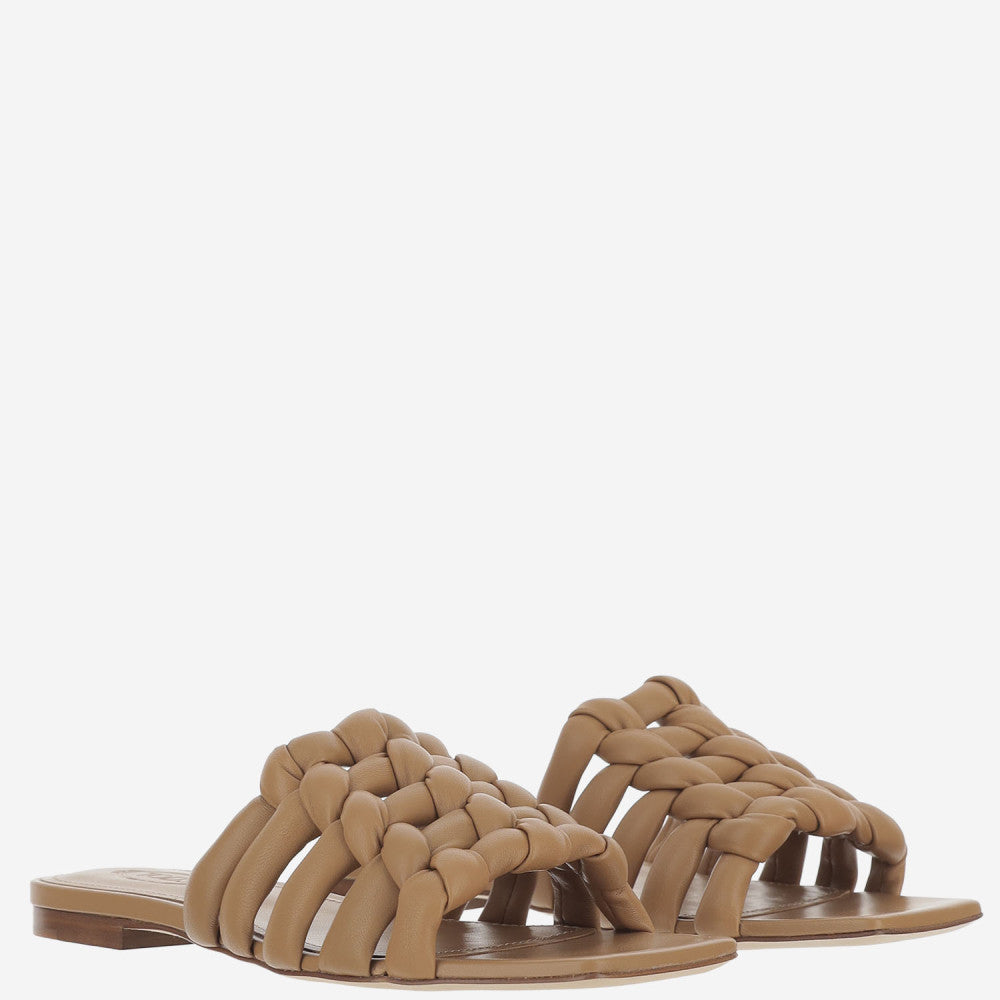 Beige Leather Sandals 2
