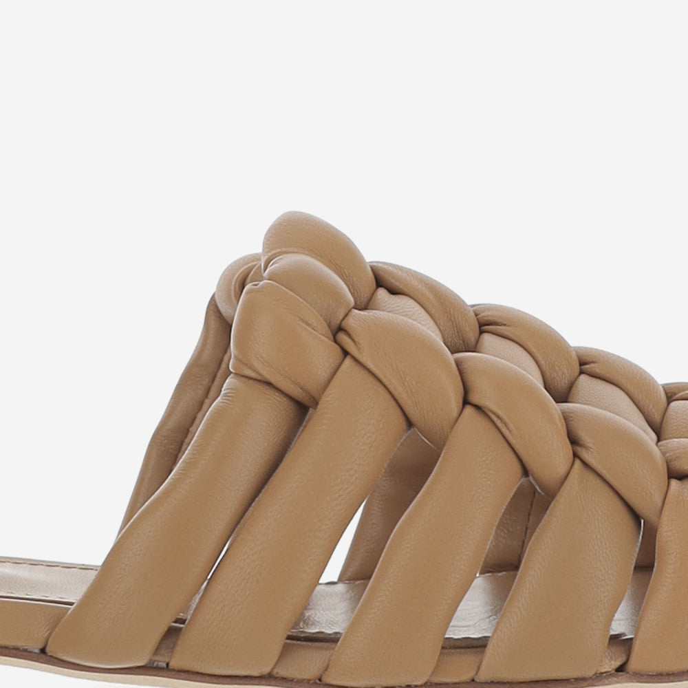 Beige Leather Sandals 5