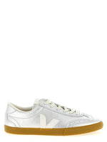Silver Lace Up Sneakers 1