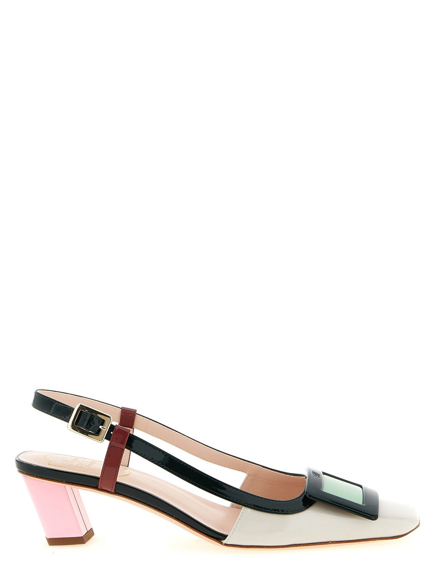 Multicolor Slingback Pumps 1