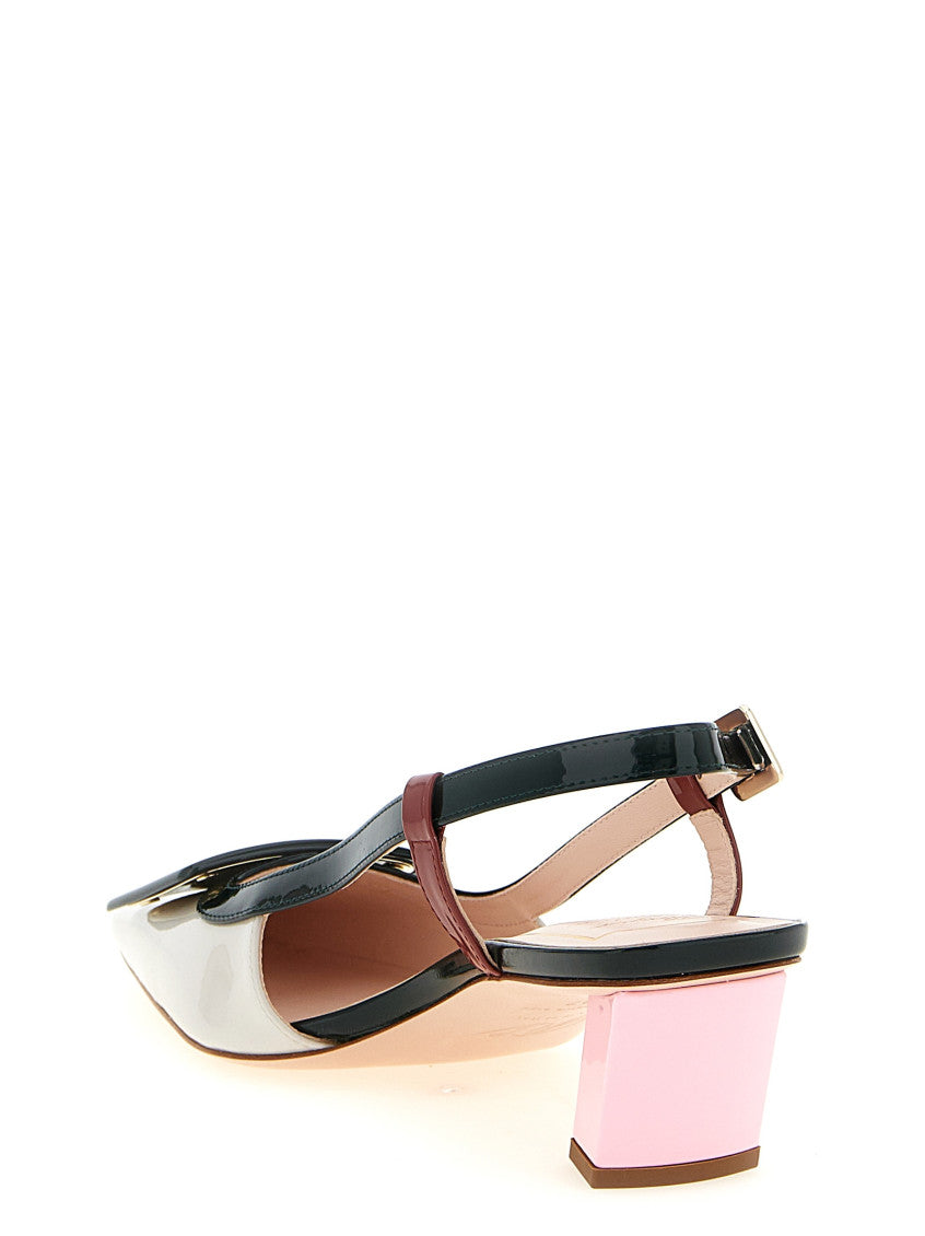 Multicolor Slingback Pumps 3