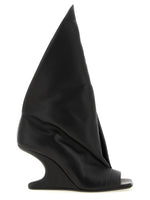 Black Leather Heels 1