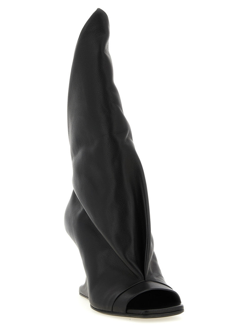 Black Leather Heels 2