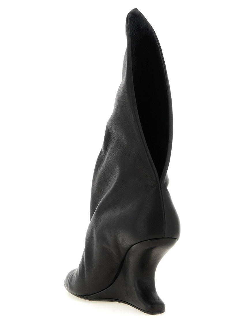 Black Leather Heels 3