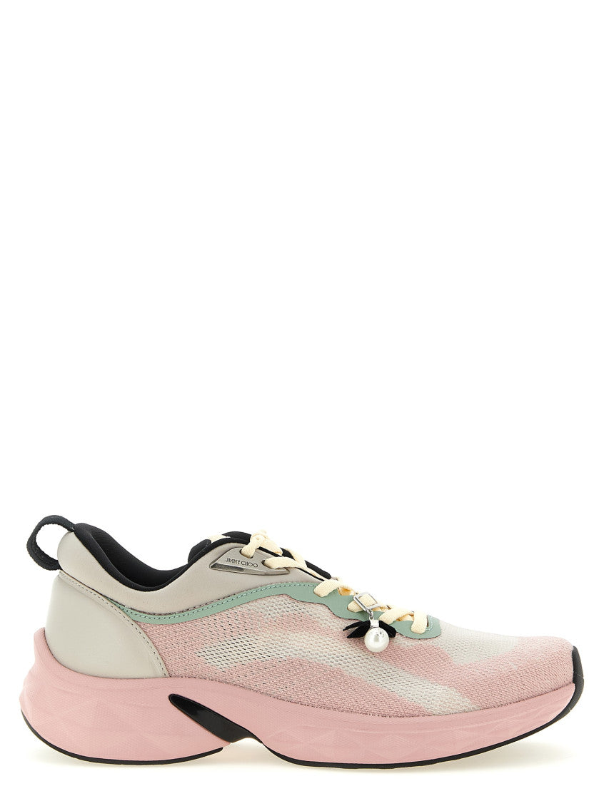 Pink Lace Up Sneakers 1
