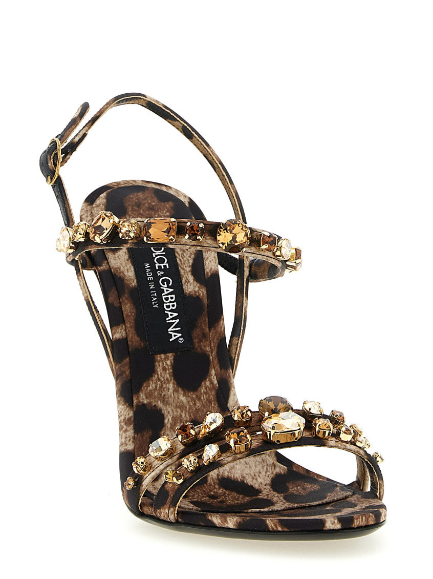 Leopard Print Open Toe Heels 2