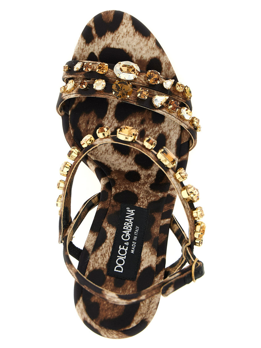 Leopard Print Open Toe Heels 4