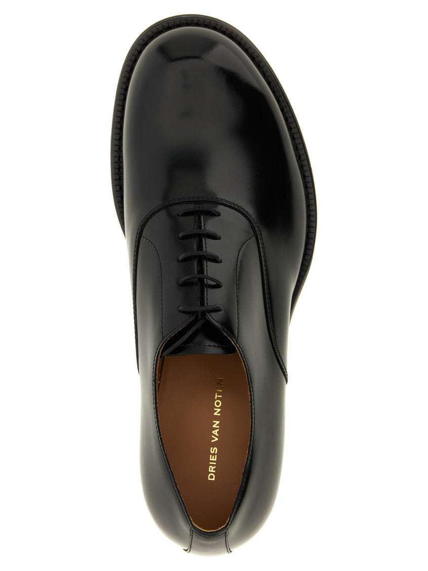 Black Leather Lace-Up Shoes 4
