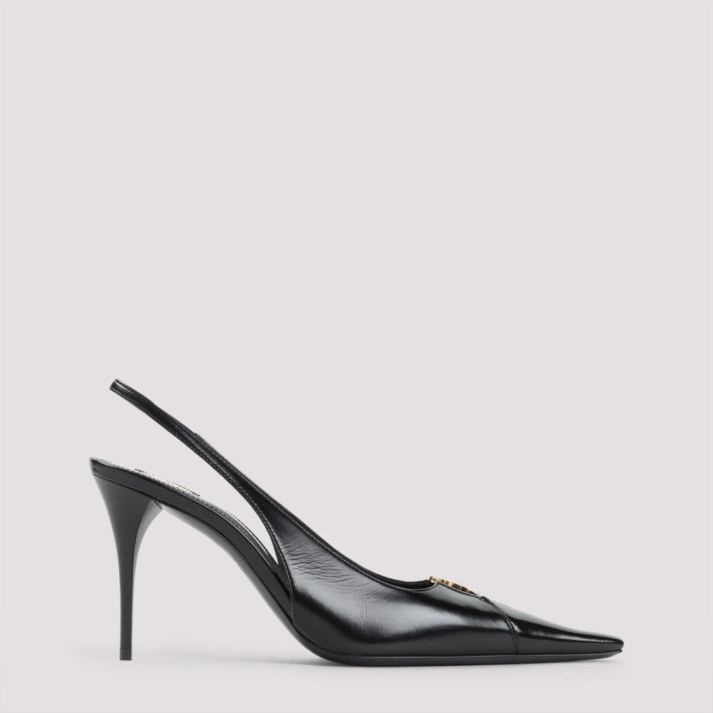 Black Leather Pumps 2