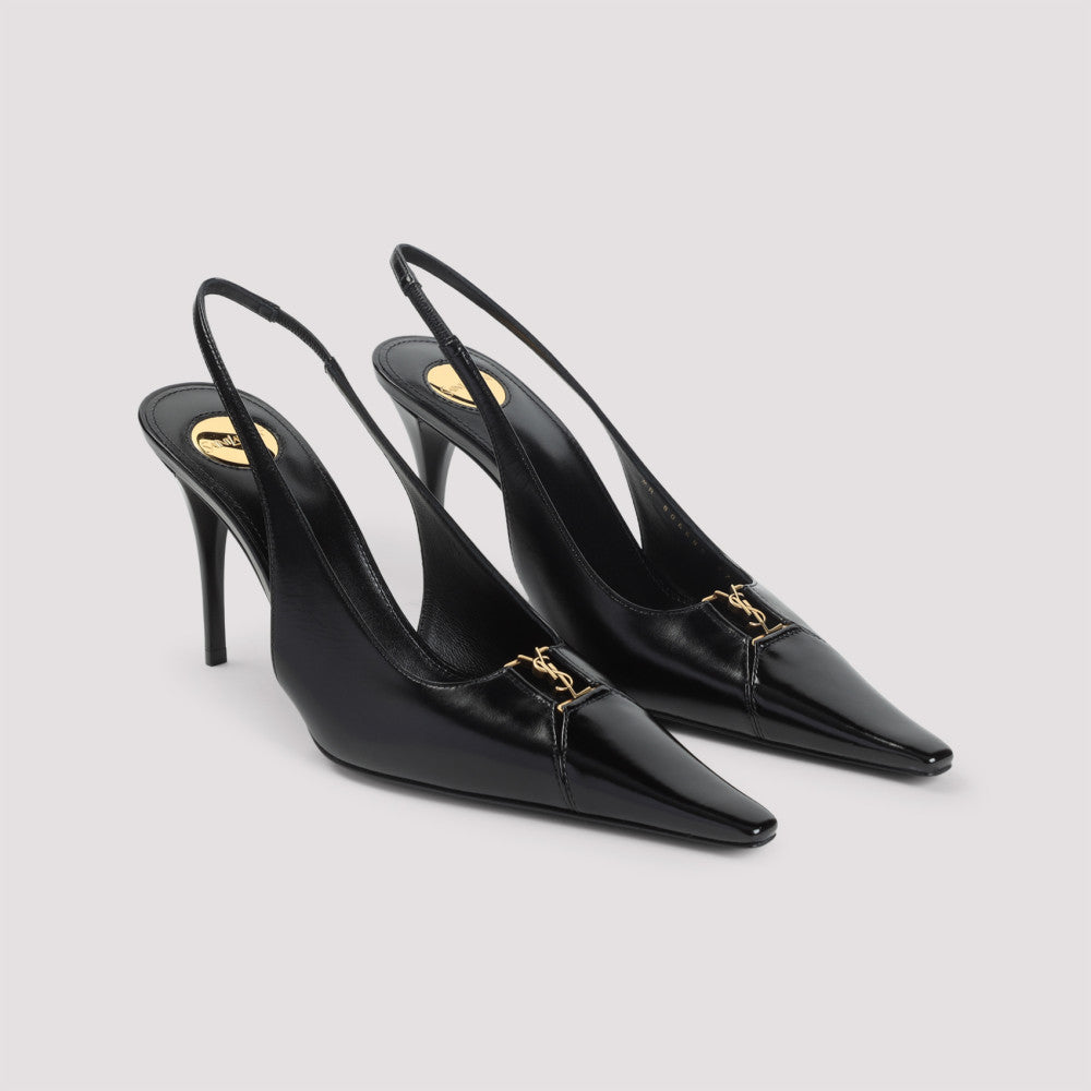 Black Leather Pumps 5