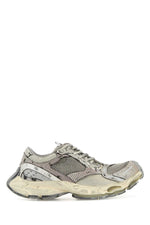 Grey Lace Up Sneakers 1