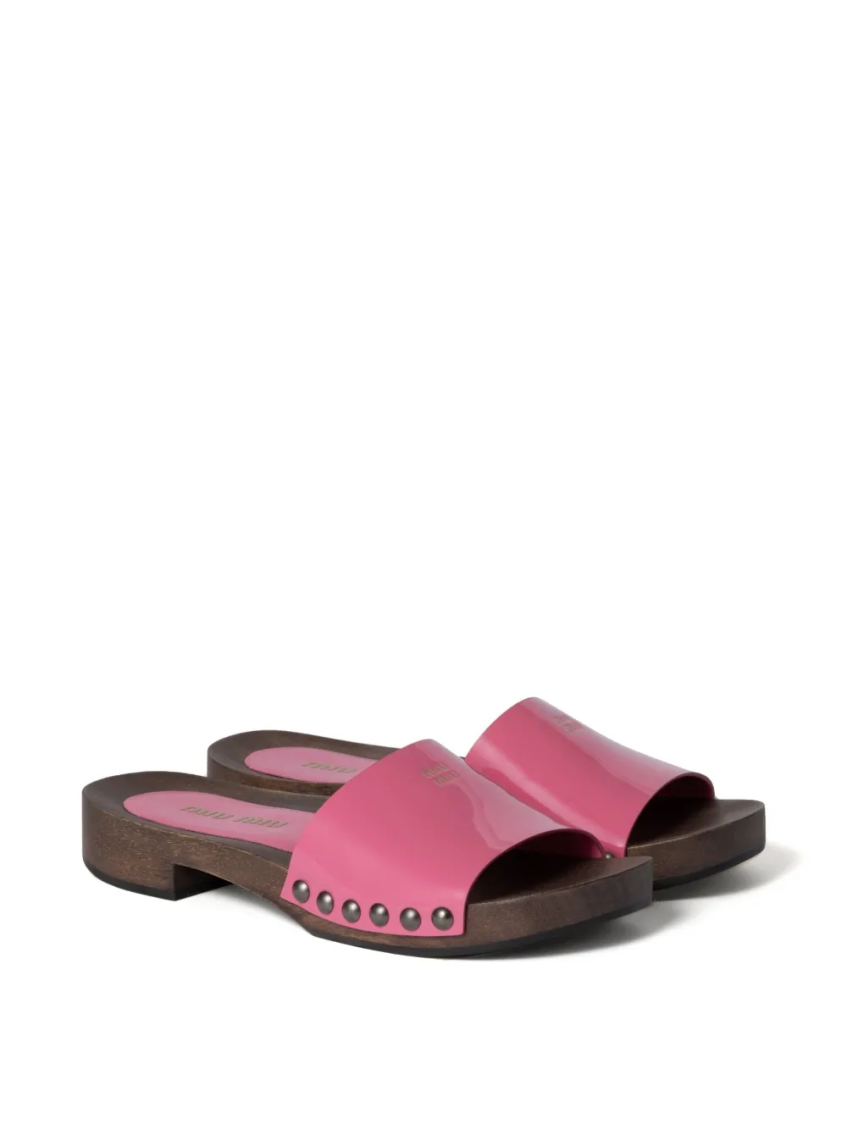 Pink Leather Sandals 3