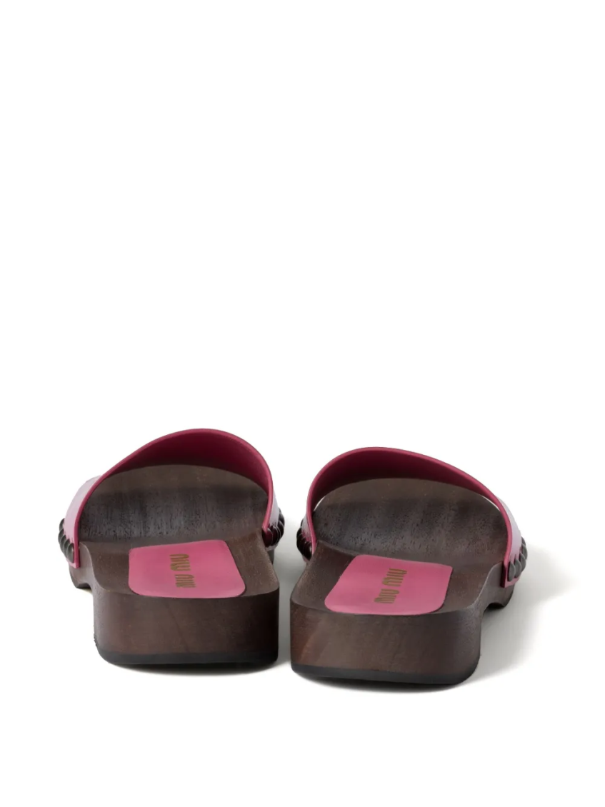 Pink Leather Sandals 4