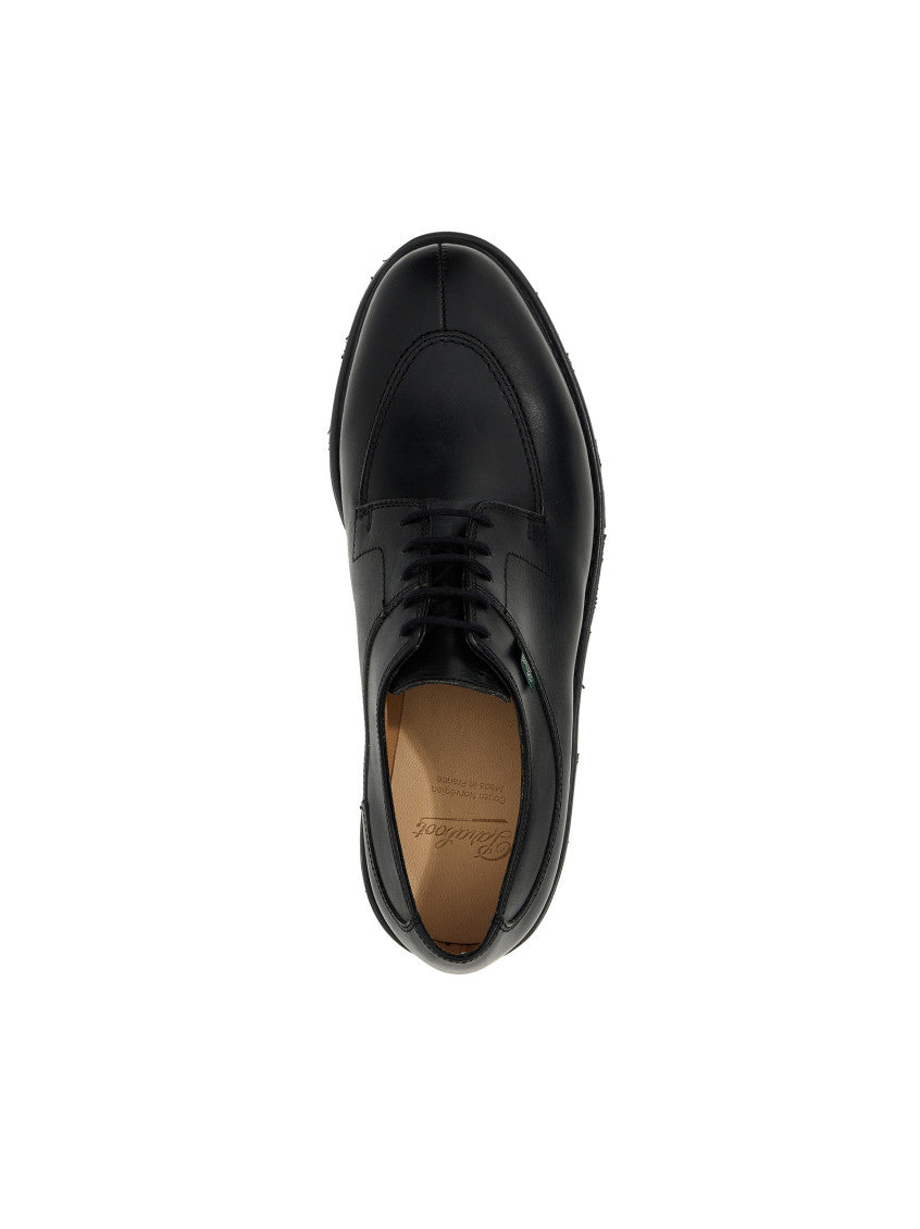 Black Leather Lace Up Shoes 3
