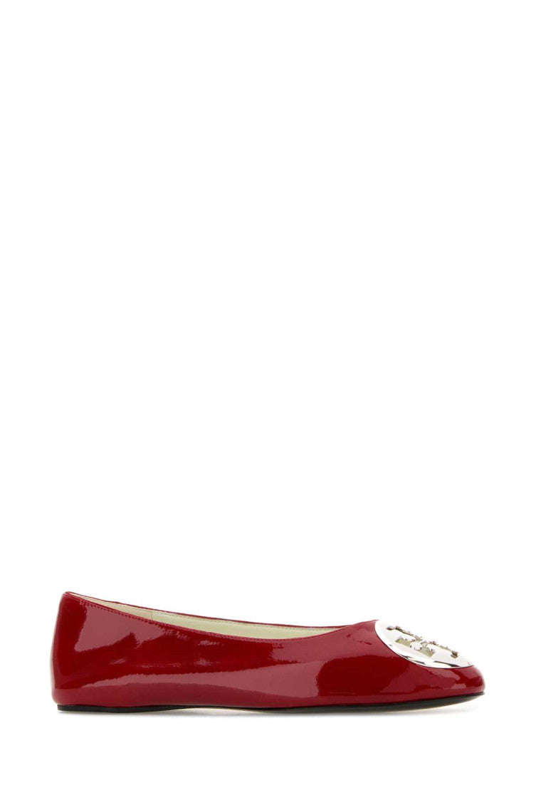 Burgundy Slip On Ballet Flats 2