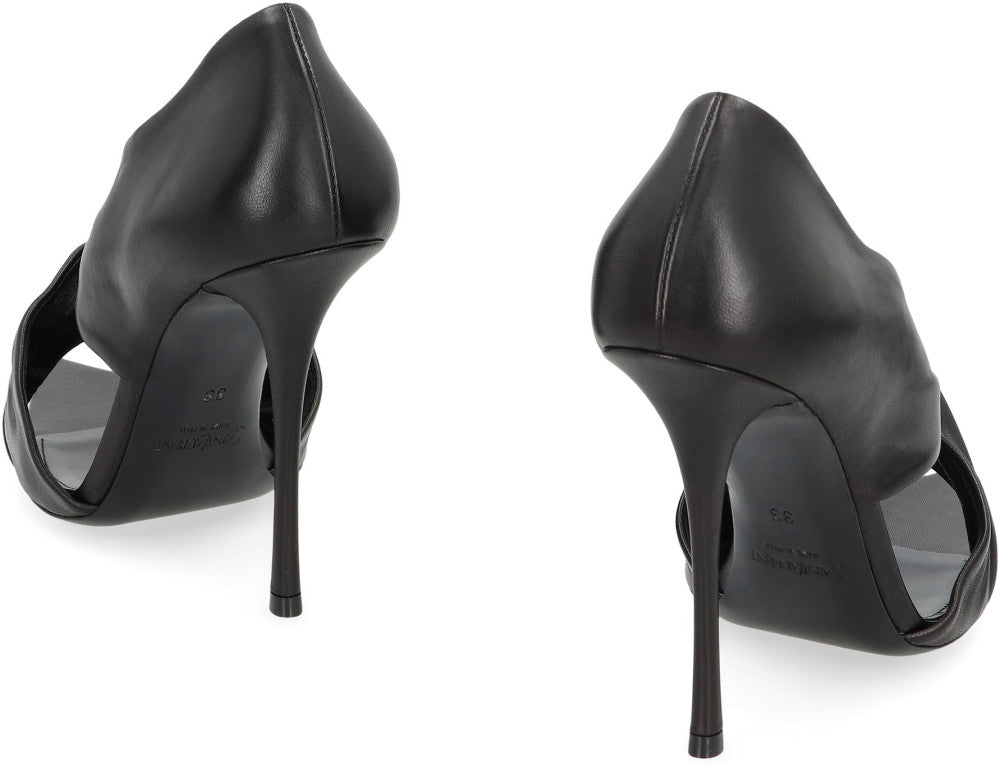 Black Solid  Heels 4