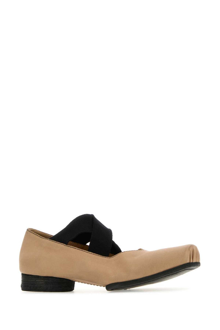 Beige Slip On Ballet Flats 2