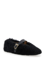 Black Leather Ballet Flats 1