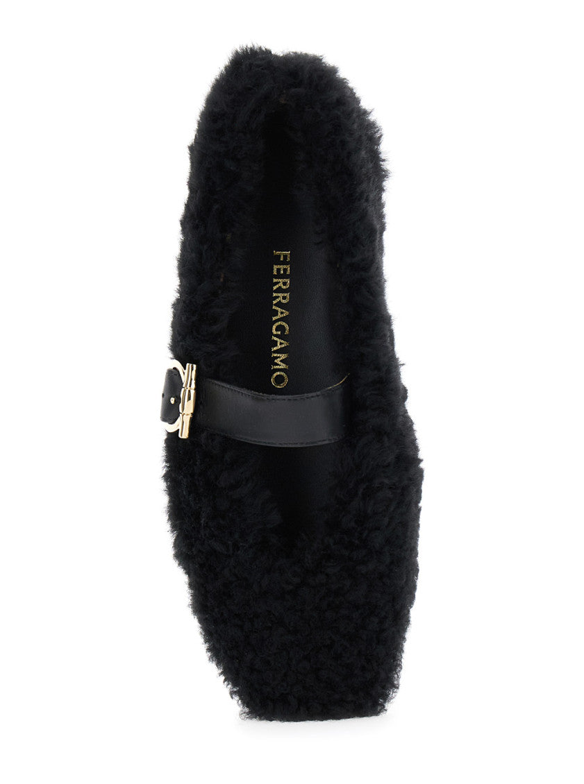 Black Leather Ballet Flats 3