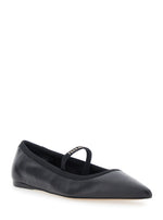 Black Leather Ballet Flats 1