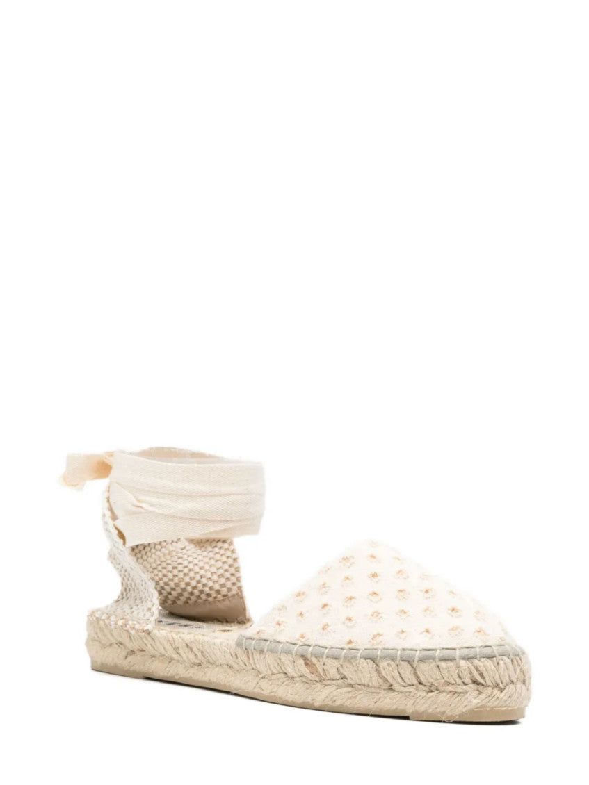 Natural Lace Up Espadrilles 2