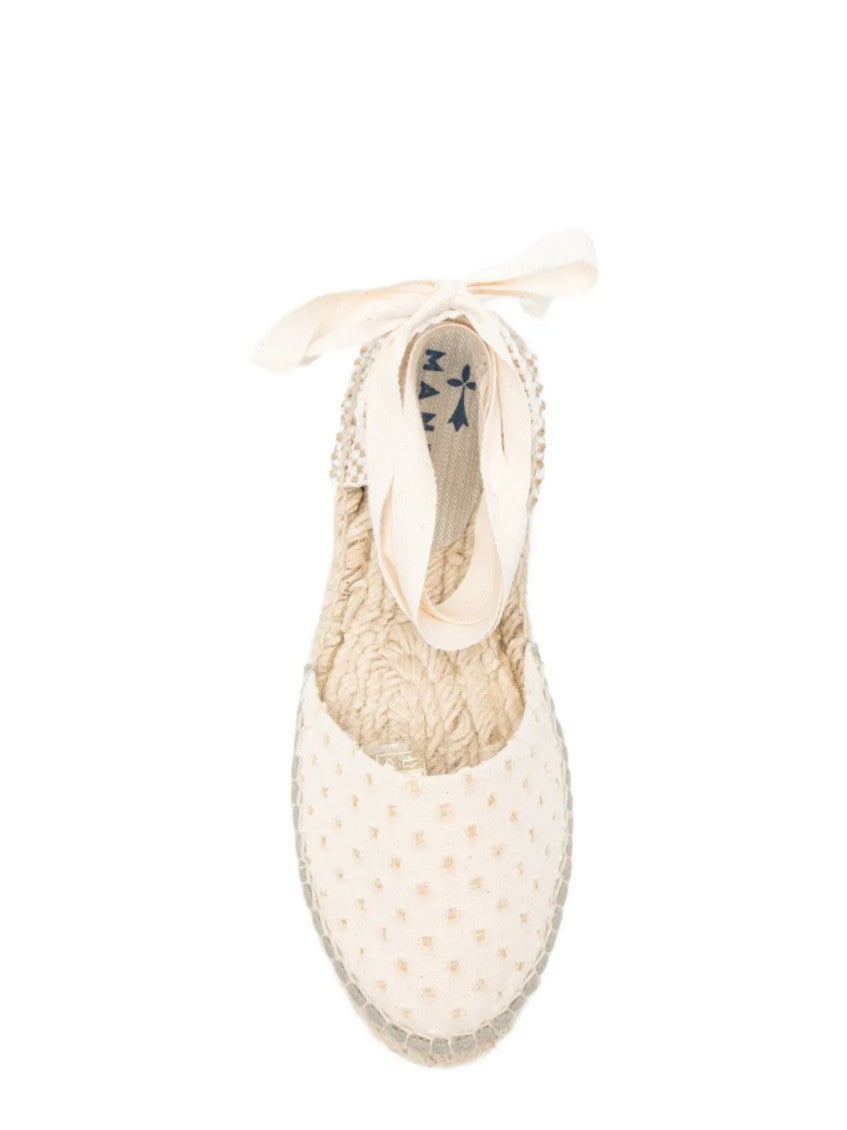 Natural Lace Up Espadrilles 4