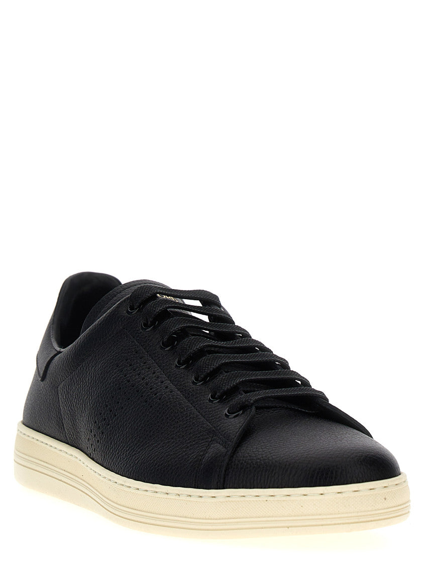 Black Leather Sneakers 2