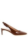 Brown Slingback Heels 1