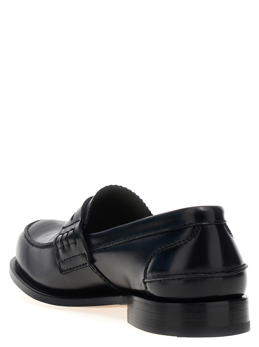 Black Leather Pembrey Loafers 3