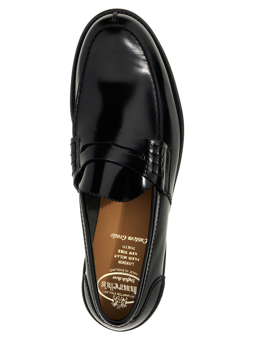 Black Leather Pembrey Loafers 4