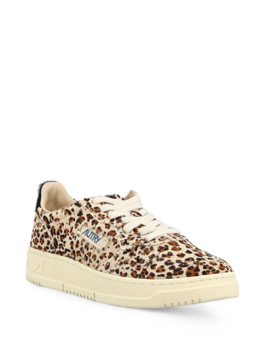 Leopard Print Logo Sneakers 2