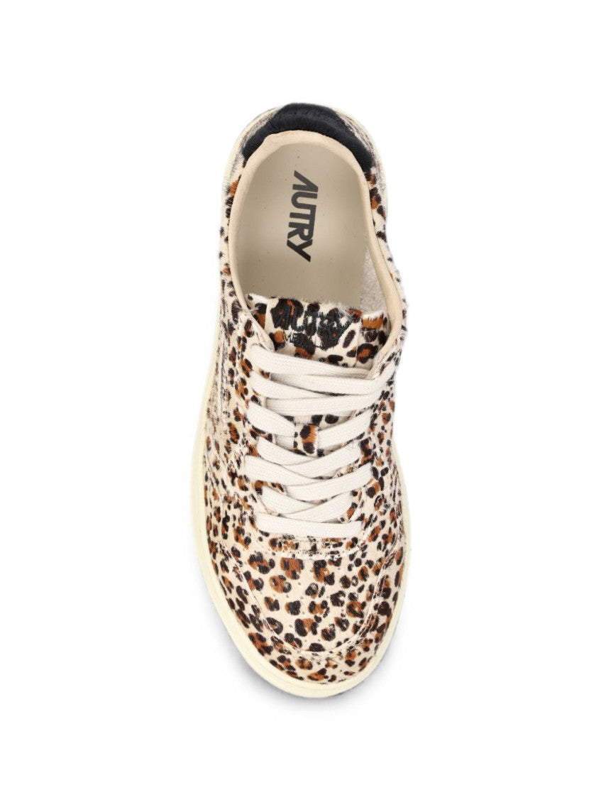 Leopard Print Logo Sneakers 3