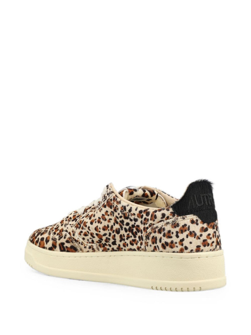 Leopard Print Logo Sneakers 4