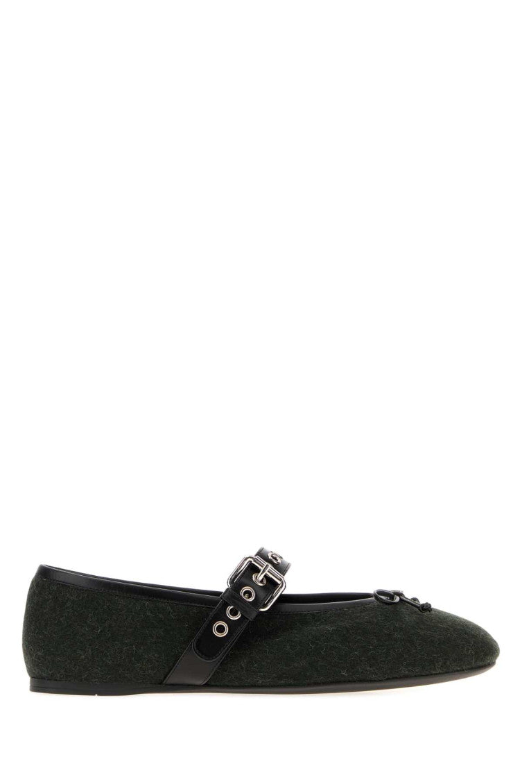 Green Bow Ballet Flats 1