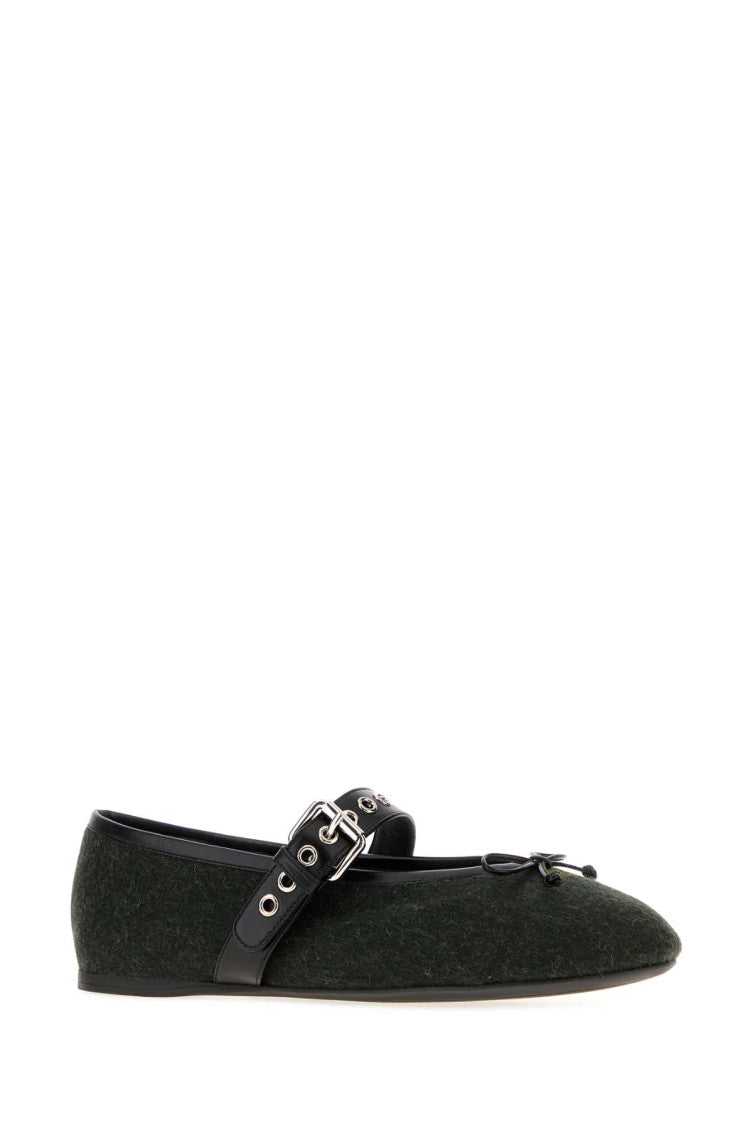 Green Bow Ballet Flats 2