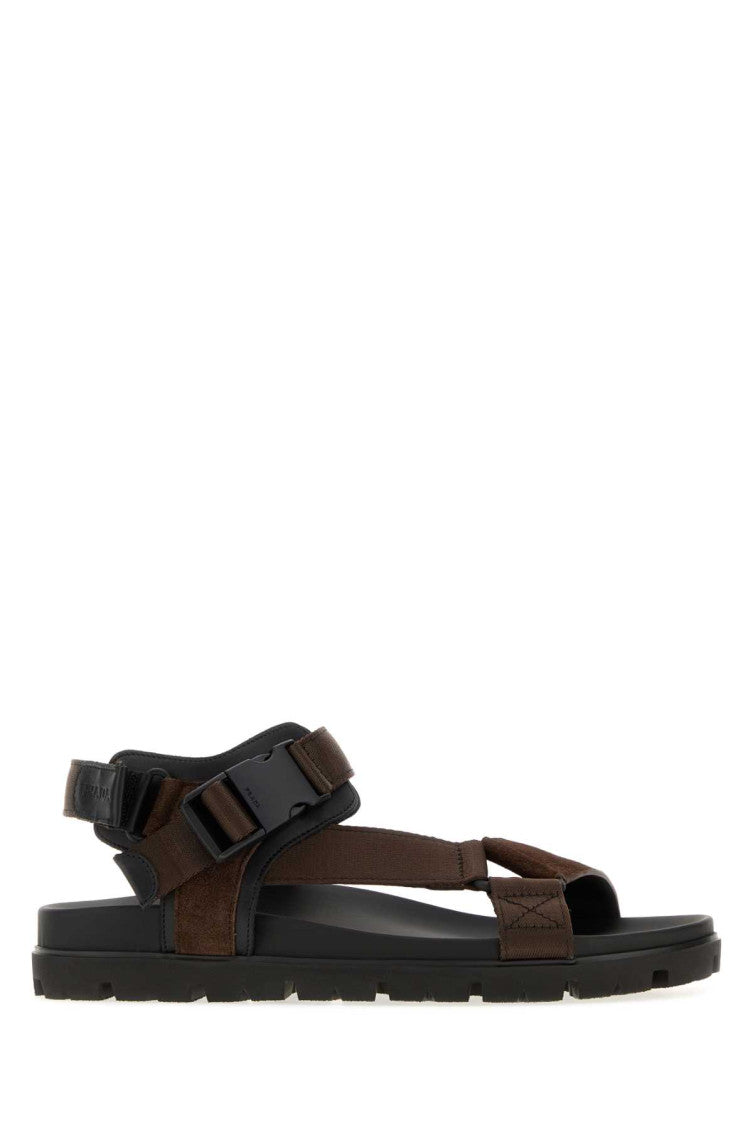 Dark Brown Solid Sandals 1