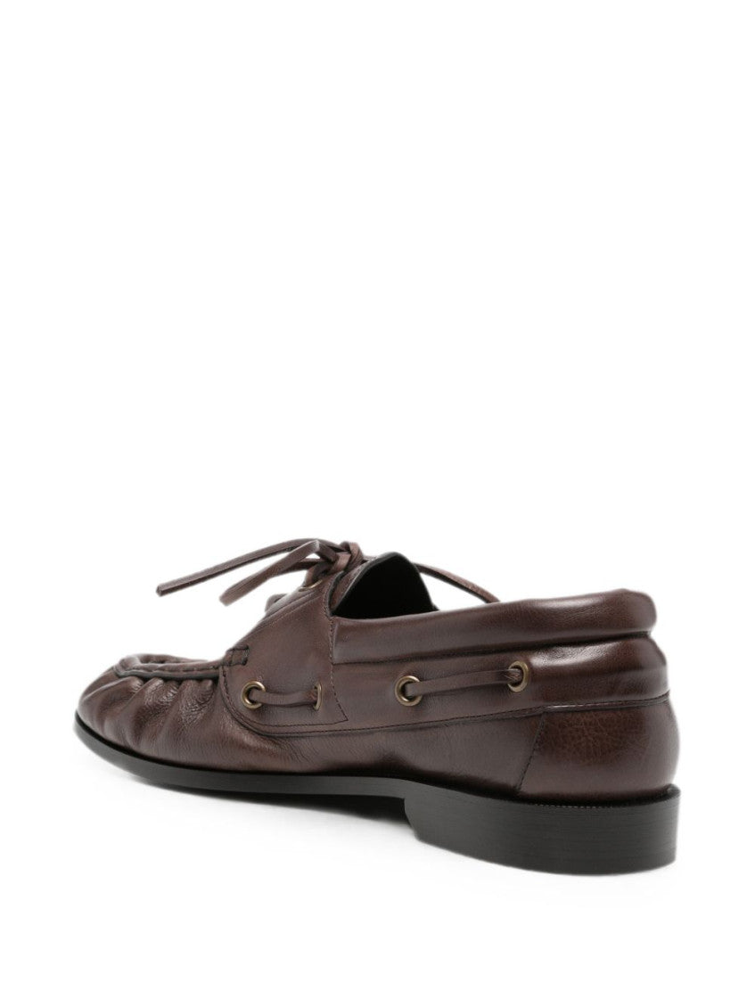 Brown Leather Lace Up Shoes 2