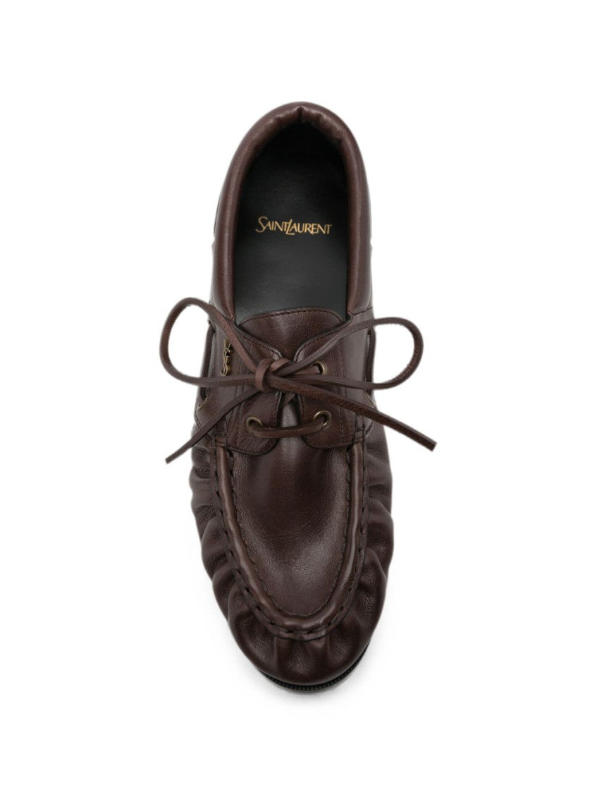 Brown Leather Lace Up Shoes 3
