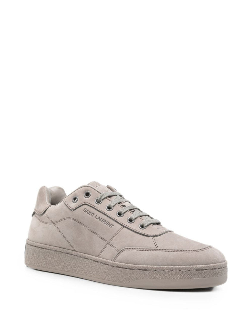 Grey Leather Sneakers 2