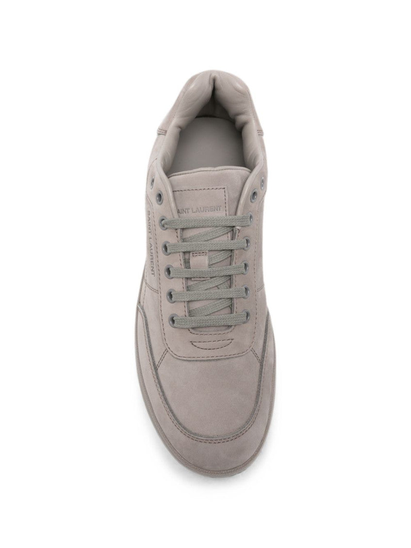 Grey Leather Sneakers 3