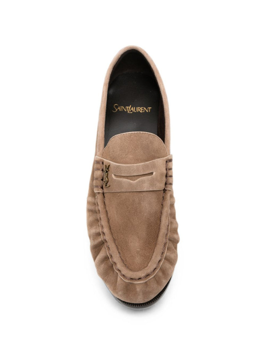 Beige Slip On Loafers 2