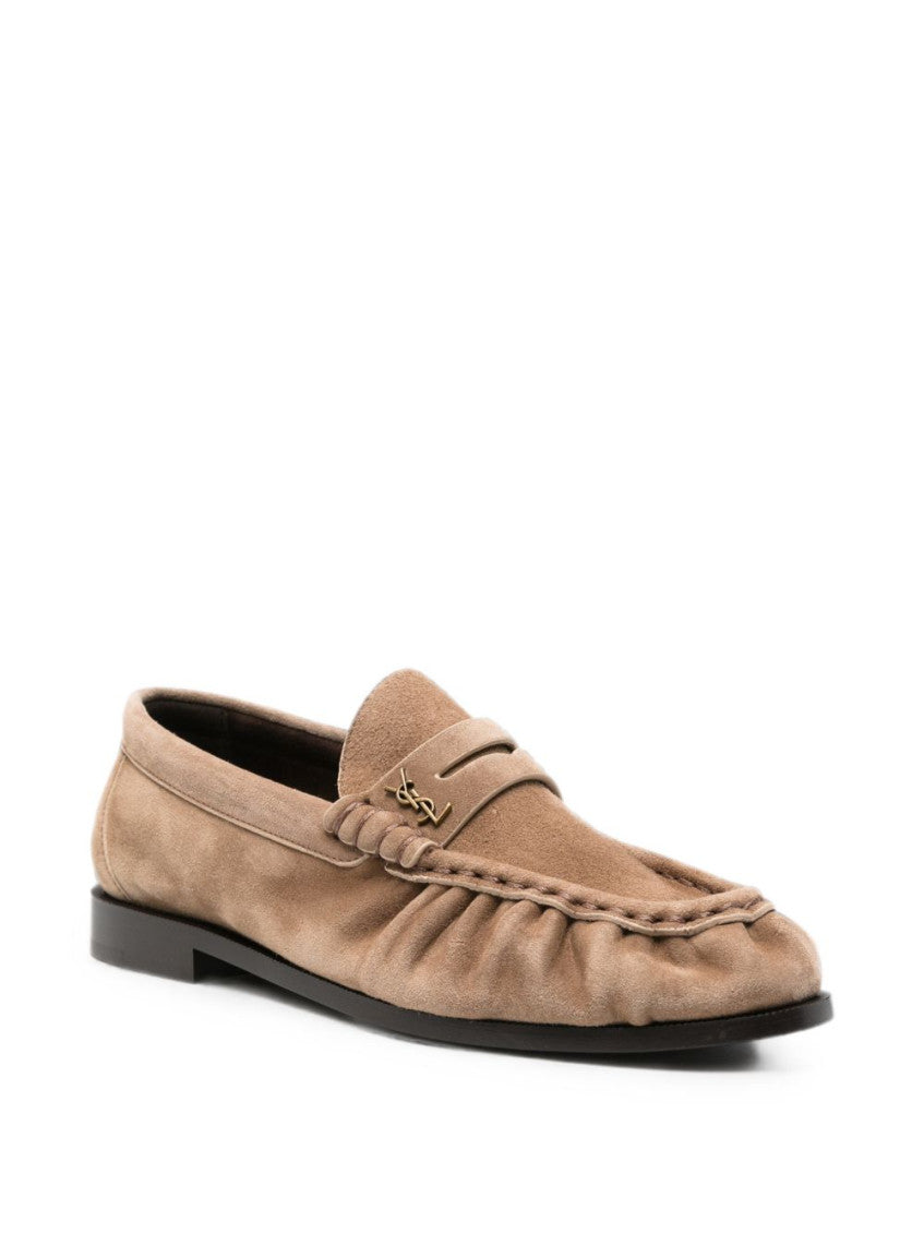 Beige Slip On Loafers 3