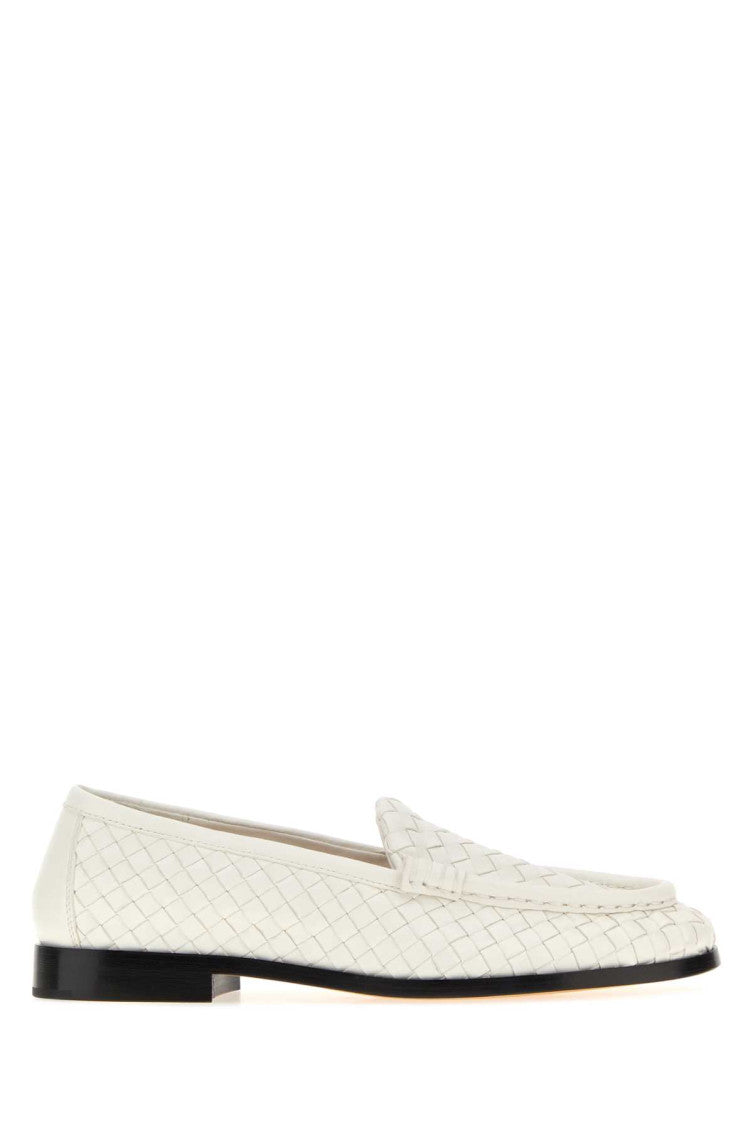 White Slip On Loafers 1
