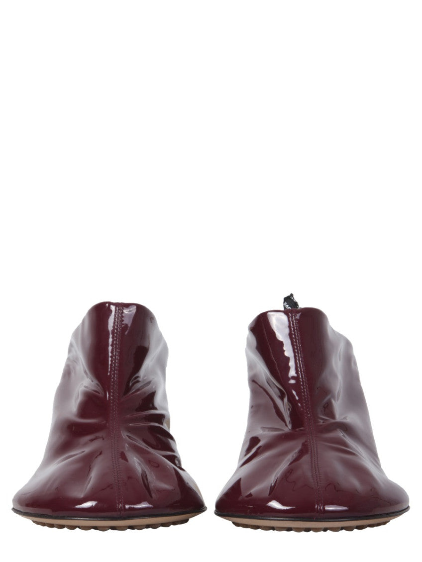 Maroon Slip On Mules 2