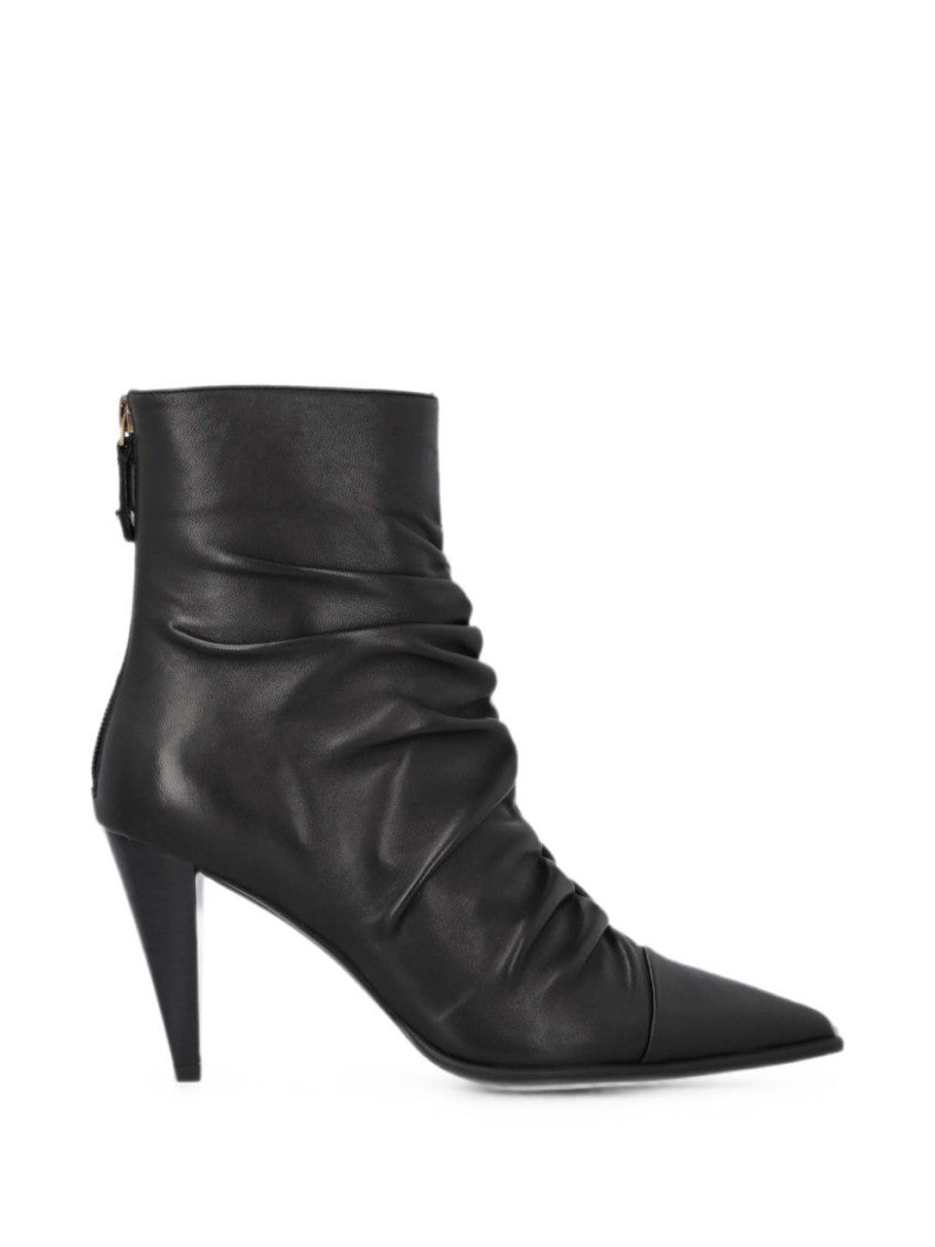 Black Zipper Boots 1