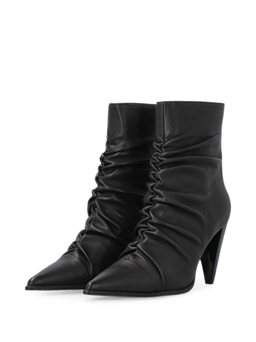 Black Zipper Boots 3