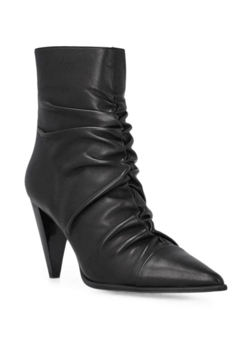 Black Zipper Boots 4