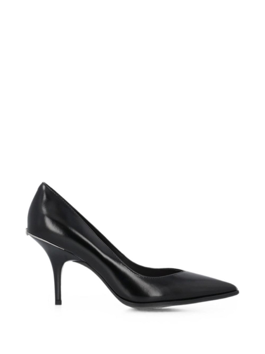 Black Slip On Pumps 1